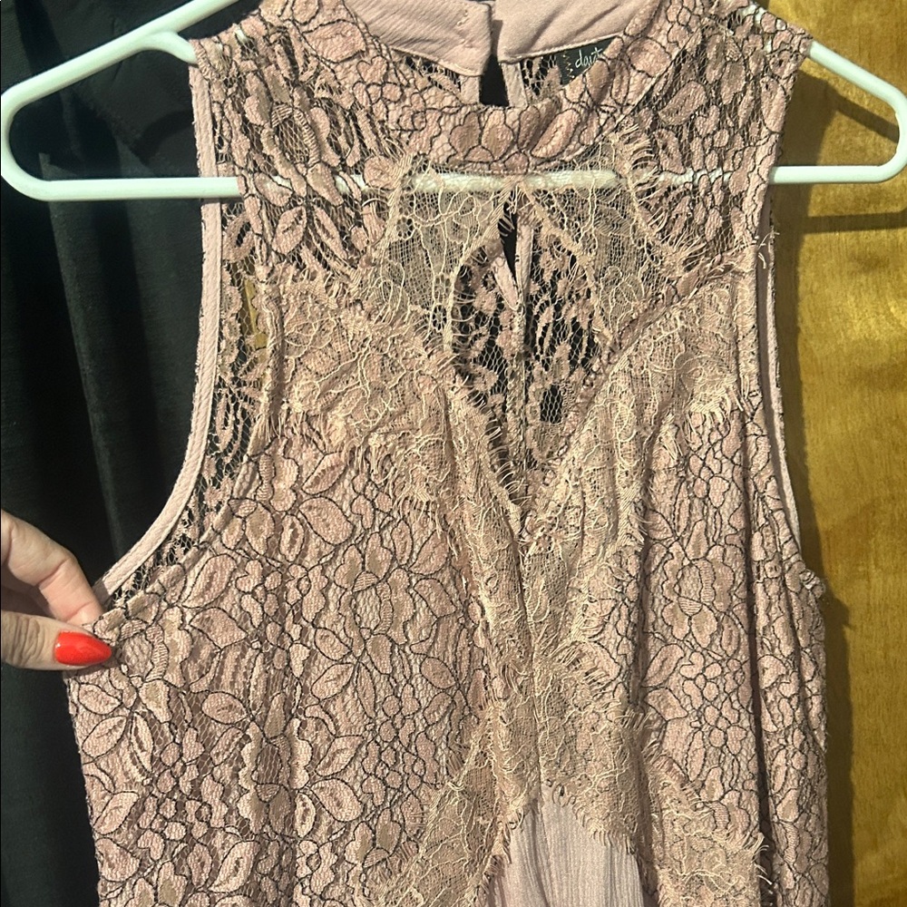 Daytrip Pink Lace Blouse